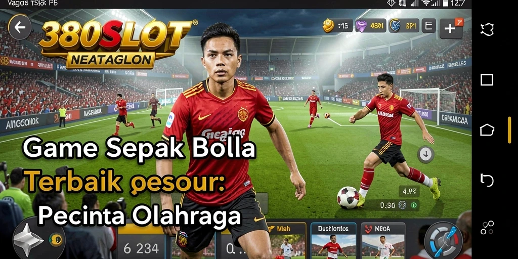 Tampilan gameplay seru di 380SLOT dengan aksi sepak bola.
