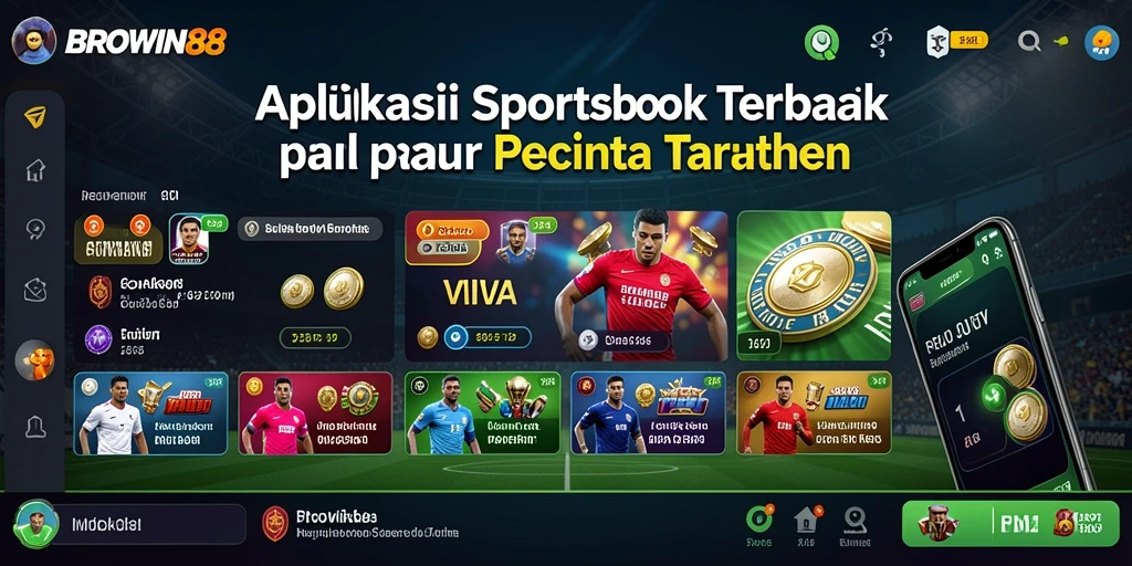 Tampilan utama BROWIN88 menampilkan opsi taruhan olahraga yang beragam.
