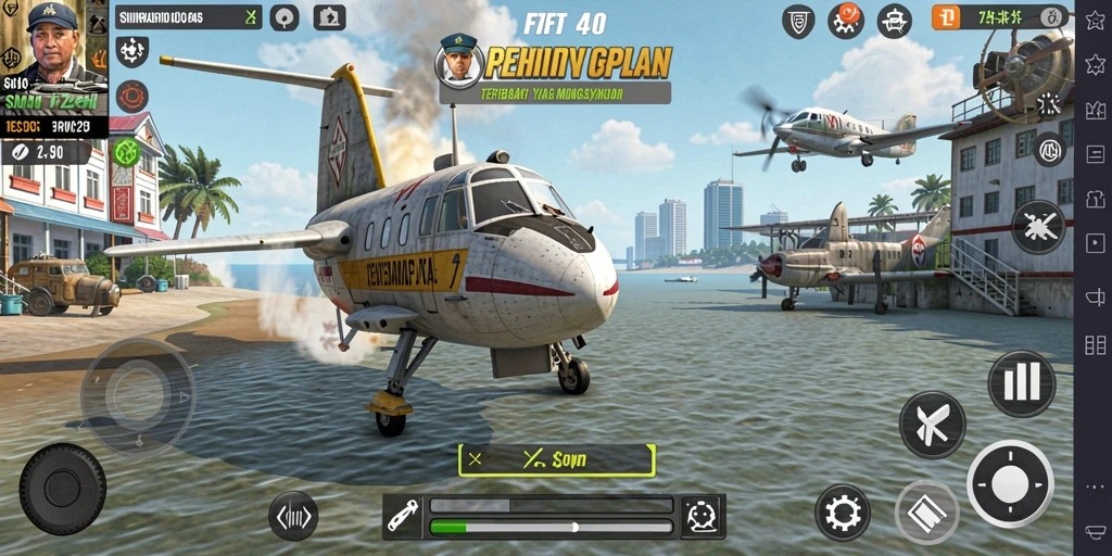 Tampilan gameplay F7F7 yang menarik dan detail.