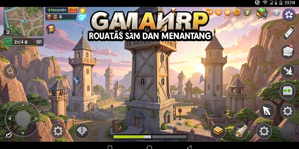 Tangkapan layar permainan GAMERP menampilkan aksi seru dalam Tower Defense.
