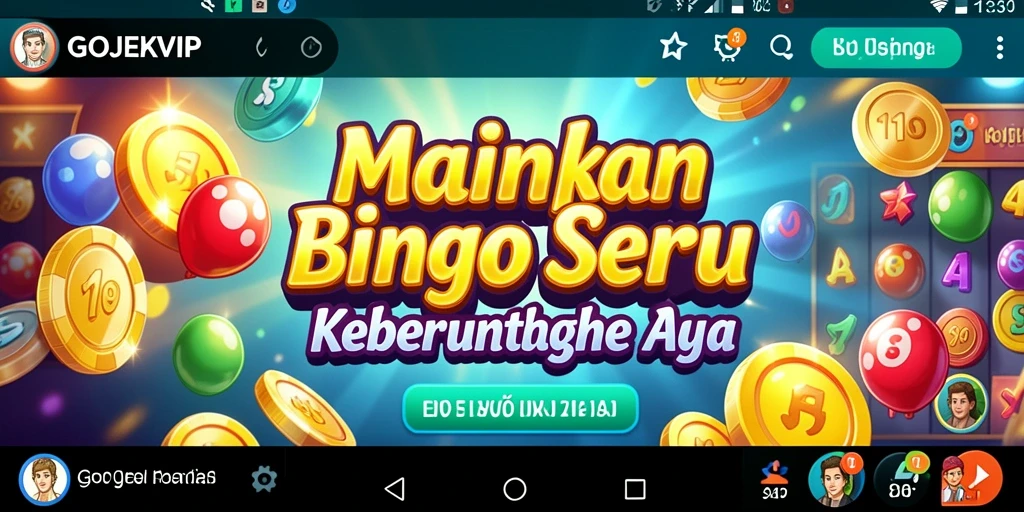 Screenshot gameplay GOJEKVIP menampilkan suasana Bingo yang menyenangkan.