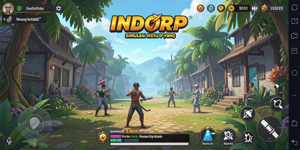 Tampilan gameplay <strong>INDORP</strong> yang menakjubkan dan interaksi seru.
