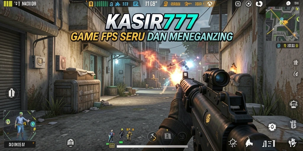 Gameplay KASIR777 yang menegangkan dalam aksi FPS.