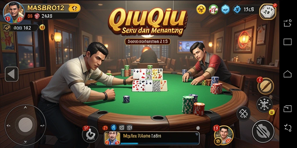 Screenshot gameplay QiuQiu yang seru dan kompetitif di MASBRO12.
