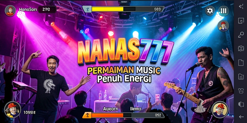Tampilan gameplay NANAS777 yang seru dan penuh warna.