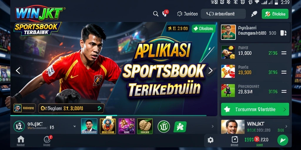 Tampilan gameplay Sportsbook yang menarik dan interaktif.