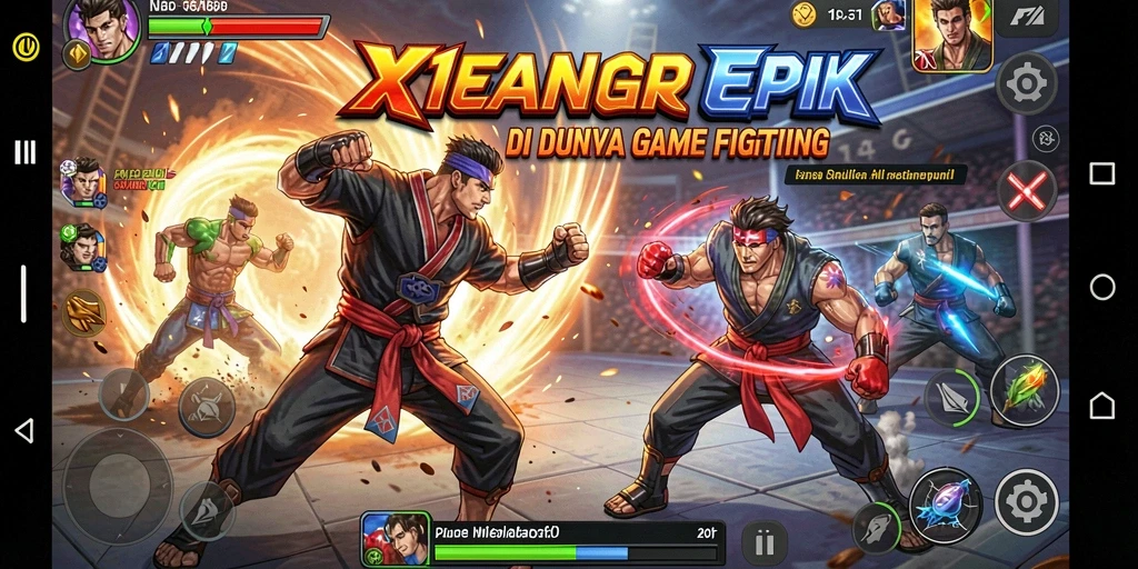 Tampilan gameplay <strong>X168</strong> yang seru dalam pertarungan epik.