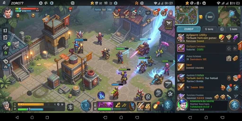 Screenshot ZORO77 menampilkan antarmuka aplikasi Utility yang intuitif.